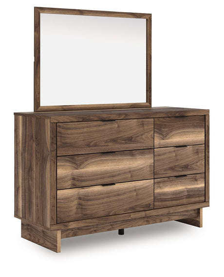 Chirason - Brown - Dresser And Mirror by Signature Design by Ashley® | Bel Furniture