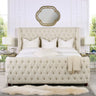 Brooklyn - Tufted Panel Bed Headboard And Footboard Set by Jennifer Taylor Home | Bel Furniture