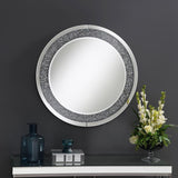 Lixue - Round Wall Mirror LED Lighting - Silver by CoasterEssence | Bel Furniture