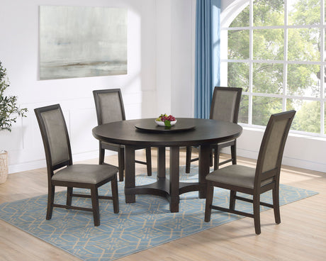 Jeffries - 5 Piece Dining Room Set - Espresso by Crown Mark | Bel Furniture