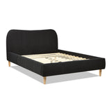 Roman - Curved Headboard Upholstered Platform Bed by Jennifer Taylor Home | Bel Furniture