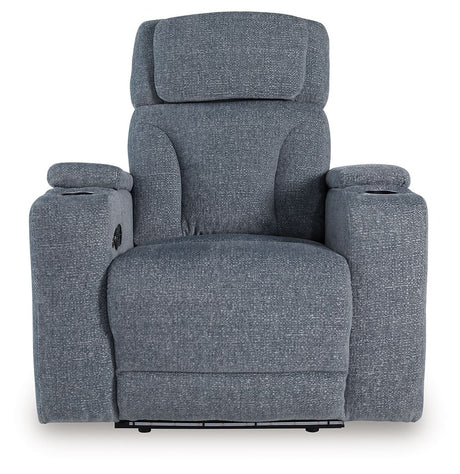 Studio Cave - Steel - Power Recliner by Signature Design by Ashley® | Bel Furniture