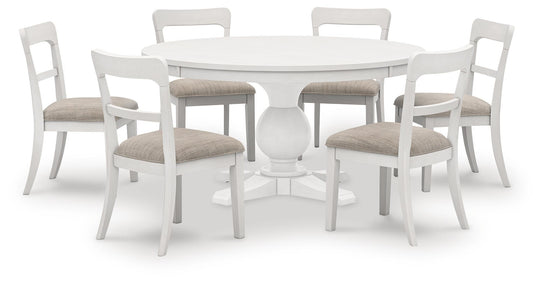 Greddinton - Round Dining Table Set