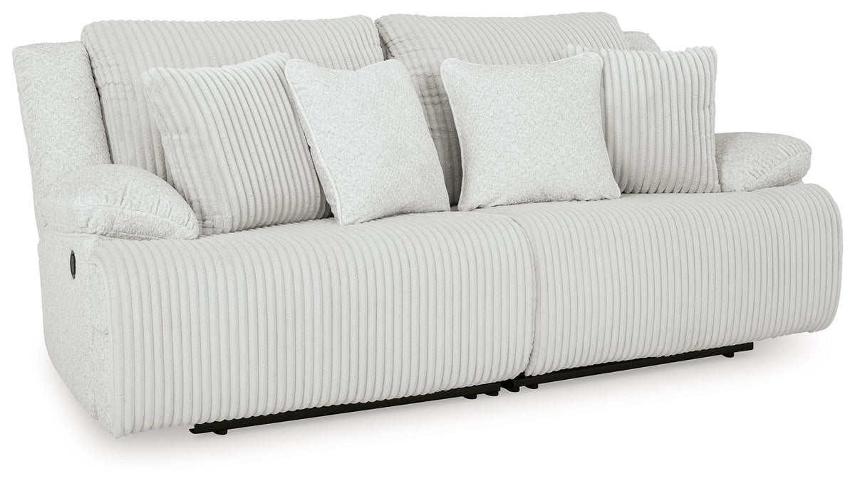 Top Tier - Reclining Sectional Gray 2 Pc. Loveseat Reclining Sectional by Signature Design by Ashley® | Bel Furniture