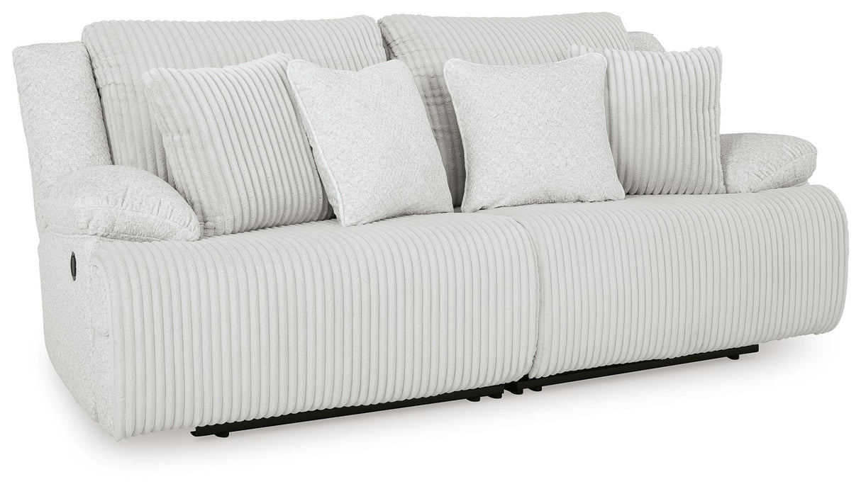 Top Tier - Reclining Sectional Gray 2 Pc. Loveseat Reclining Sectional by Signature Design by Ashley® | Bel Furniture