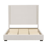 Hampton Upholstered Platform Bed With Tall Headboard