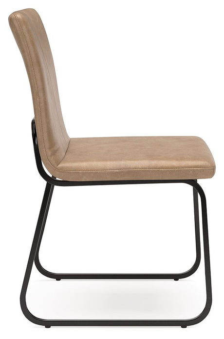 Pharwynn - Toast - Dining Upholstered Side Chair (Set of 4) by Signature Design by Ashley® | Bel Furniture