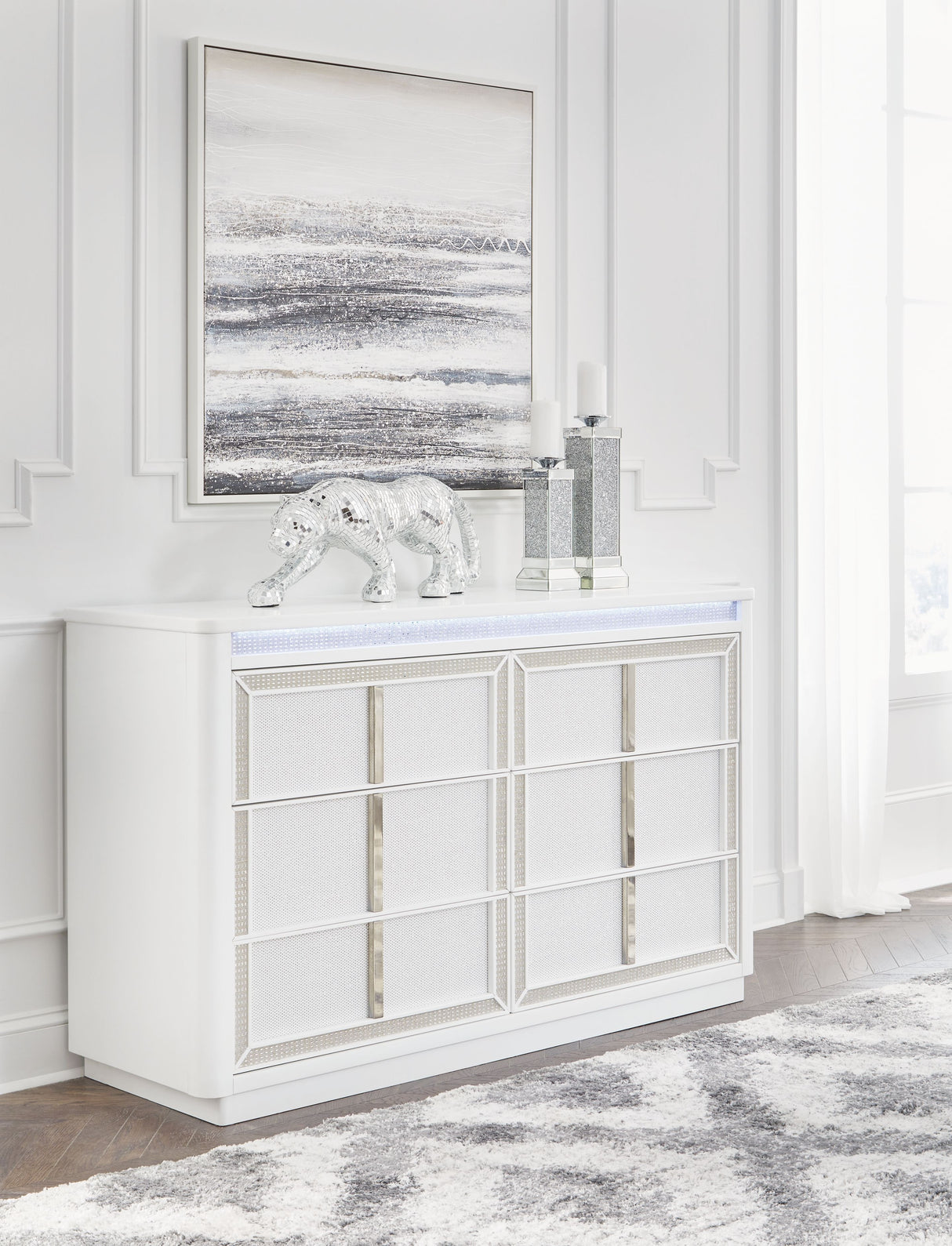 Chalanna - White - Dresser by Signature Design by Ashley® | Bel Furniture
