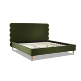 Stockholm - Modern Wavy Headboard Platform Bed by Jennifer Taylor Home | Bel Furniture