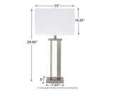 Aniela - Metal Table Lamp Set by Signature Design by Ashley® | Bel Furniture