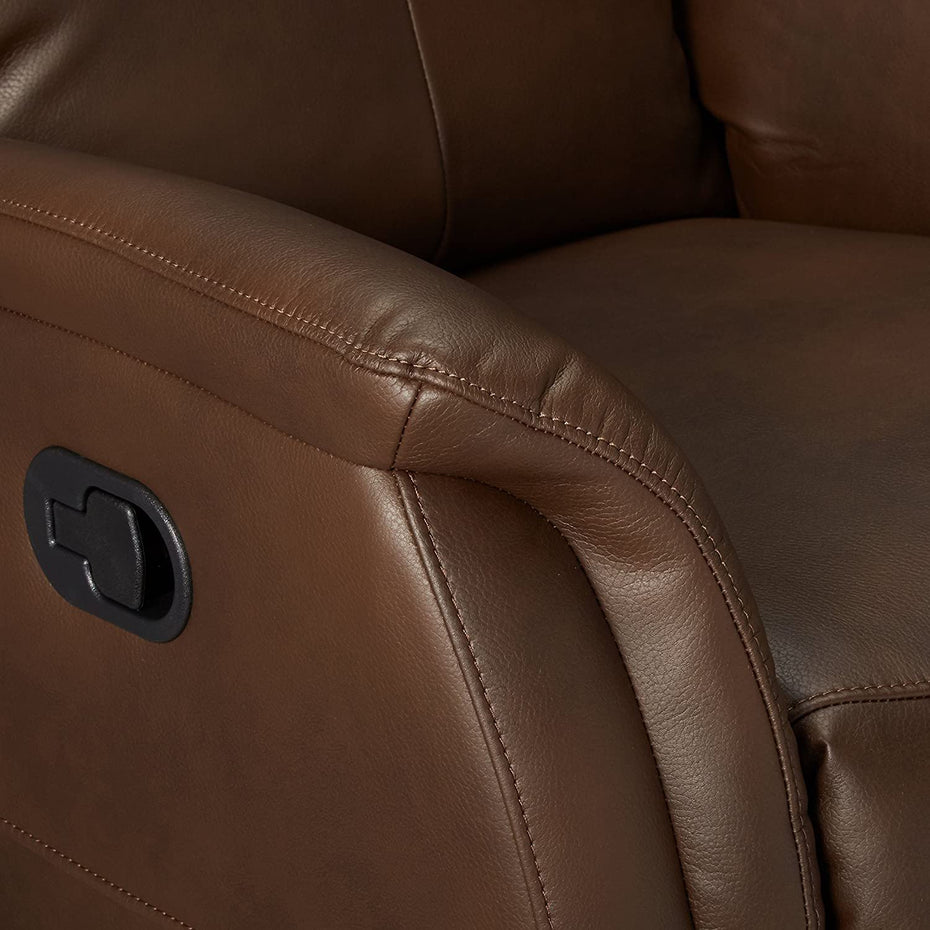 Leather-Aire Motion Recliner - Brown