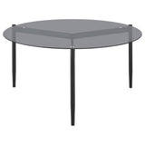 Rosalie - Round Smoked Glass Top Table