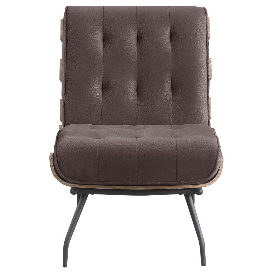 Aloma - Upholstered Tufted Armless Accent Chair by Coaster Fine Furniture | Bel Furniture