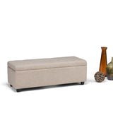 Castleford - Contemporary Storage Ottoman by Simpli-Home | Bel Furniture