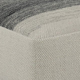 Sabella - Square Woven Outdoor / Indoor Pouf - Gray / White by Simpli-Home | Bel Furniture