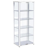 Aero - 5-Shelf Display Curio Cabinet With Led Lighting by Coaster Fine Furniture | Bel Furniture