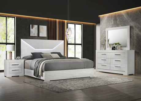 Ives - Bedroom Set White by Coaster Fine Furniture | Bel Furniture
