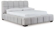 Grendusk - Upholstered Bed Gray by Signature Design by Ashley® | Bel Furniture