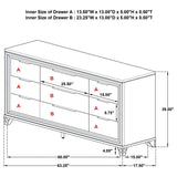 Marmore - 9-Drawer Dresser