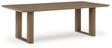 Serene Bay - Dark Brown - Rectangular Dining Table With Umbrella Option by Signature Design by Ashley® | Bel Furniture