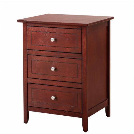 Dove Tailed Drawers 3 Drawer Nightstand