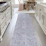 Maval - 2'6'' X 10' Washable Runner Rug - Blue / Cream by Naar Rug | Bel Furniture