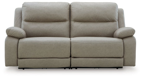 Narwhal Place - Reclining Sectional Beige 2 Pc. Power Reclining Sectional Loveseat by Signature Design by Ashley® | Bel Furniture