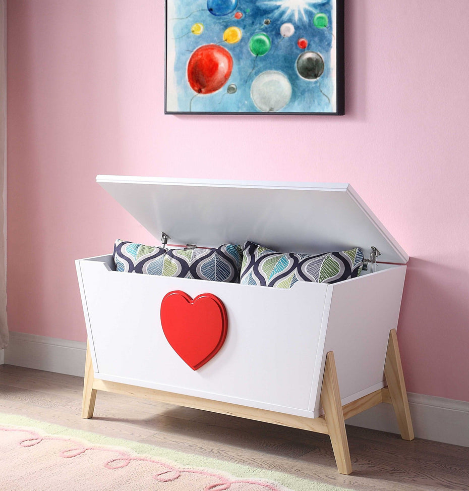 Wood Youth Chest - White Red