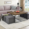 Caitlin - Wood Grain 5 Piece Coffee Table (Set of 5) by Lilola Home | Bel Furniture