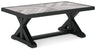 Beachcroft - Rectangular Cocktail Table Black by Signature Design by Ashley® | Bel Furniture