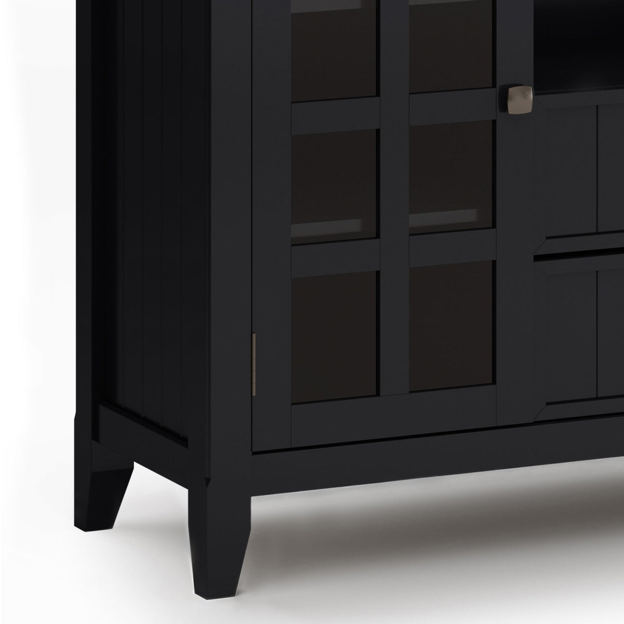 Acadian - Handcrafted Tall TV Media Stand by Simpli-Home | Bel Furniture