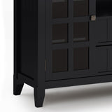 Acadian - Handcrafted Tall TV Media Stand by Simpli-Home | Bel Furniture
