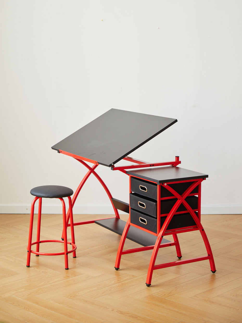 Drafting Table With Stool