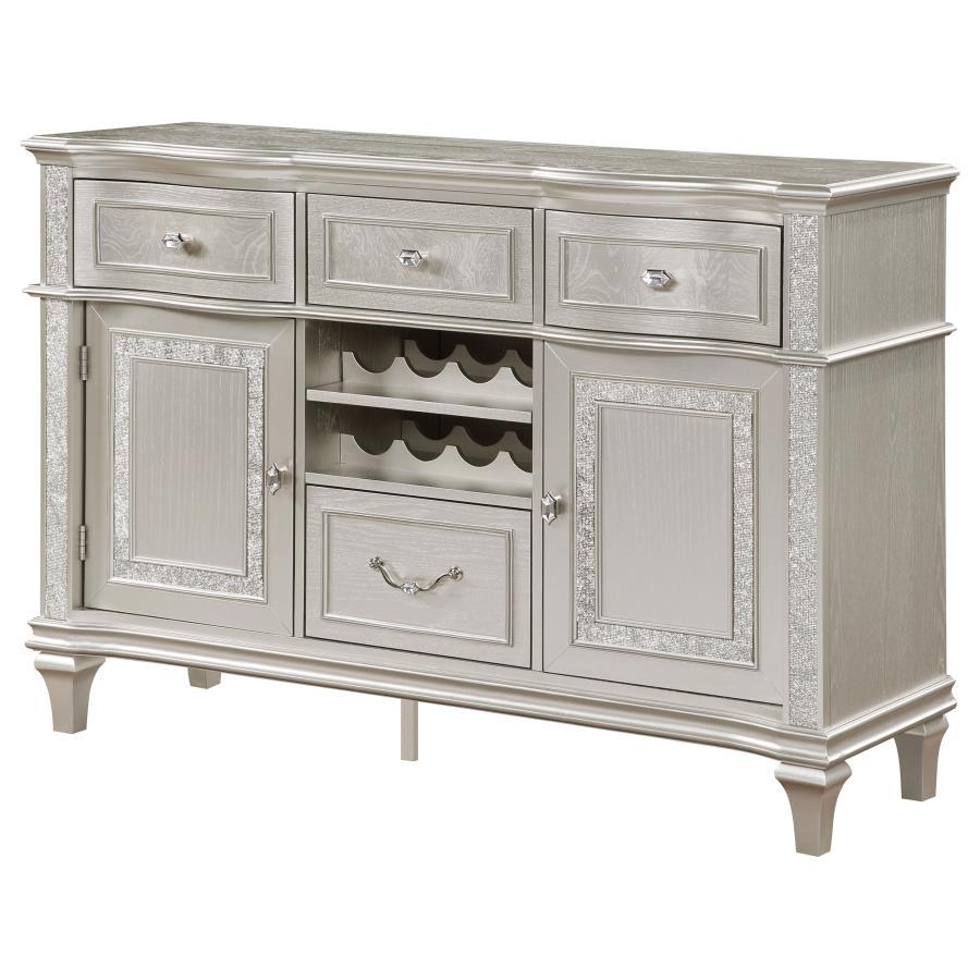 Evangeline - 4-Drawer Sideboard Buffet Cabinet - Silver Oak