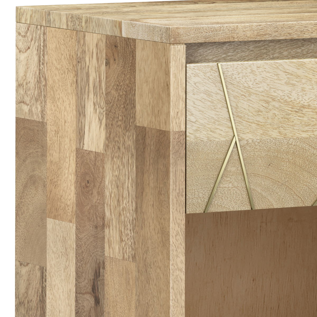 Jager - Bedside Table - Natural by Simpli-Home | Bel Furniture