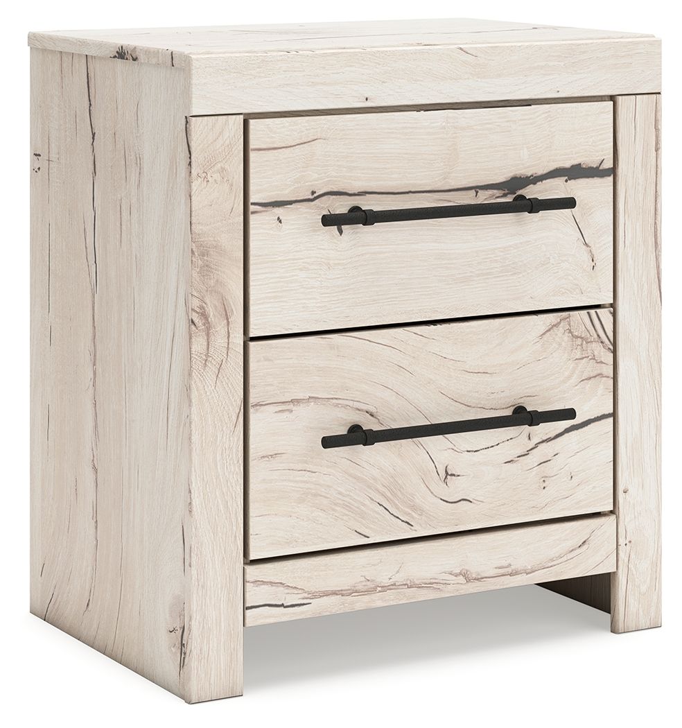 Lawroy - Light Natural - Two Drawer Night Stand by Benchcraft® | Bel Furniture