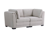 Kristin - Loveseat - Light Gray
