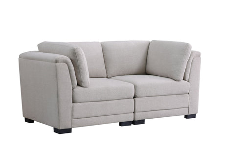Kristin - Loveseat - Light Gray - view 5