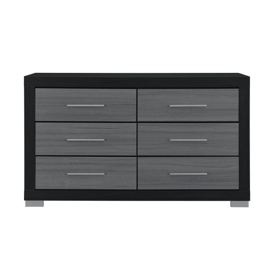 Elsa - 2 Toned And Dresser With Bar Handle And Construction