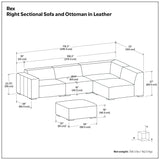 Rex - Handcrafted Sectional Sofa And Ottoman