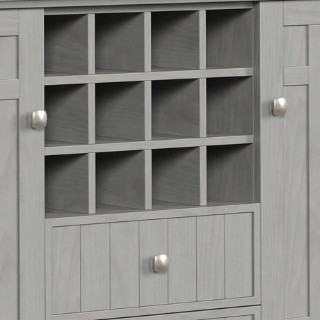 Bedford - Sideboard Buffet And Wine Rack by Simpli-Home | Bel Furniture