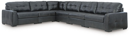 Brindley Pier - Sectional Black 6-Piece Sectional by Signature Design by Ashley® | Bel Furniture