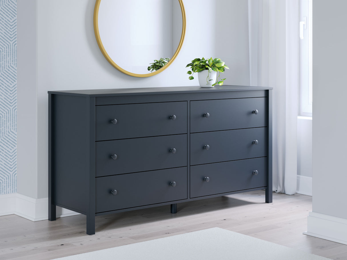 Simmenfort - Navy Blue - Six Drawer Dresser by Signature Design by Ashley® | Bel Furniture