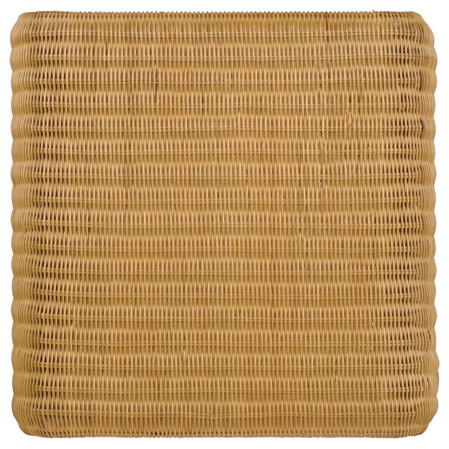 Juanita - Square Woven Rattan End Table - Natural