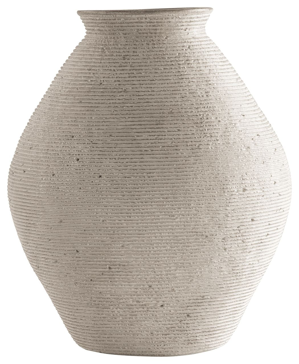 Hannela - Vase Beige 10''W x 10''D x 12''H by Signature Design by Ashley® | Bel Furniture