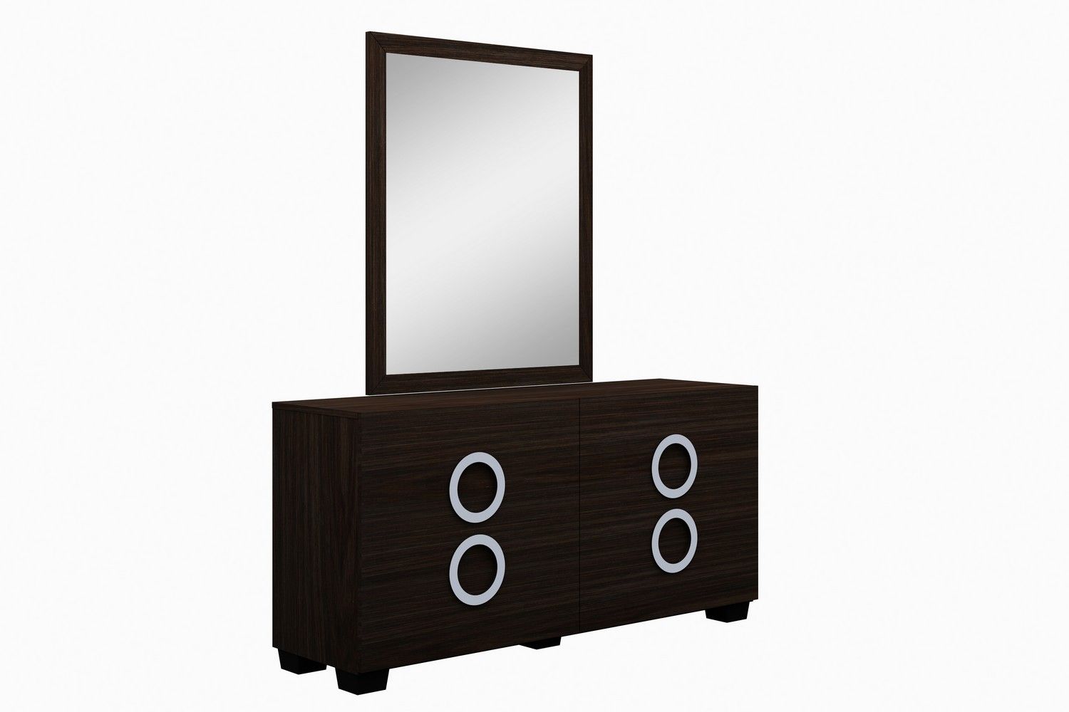 Refined Wenge High Gloss Dresser - Brown