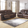 Stoneland - Reclining Living Room Set Dark Brown 2 Pc. Power Sofa, Loveseat by Signature Design by Ashley® | Bel Furniture