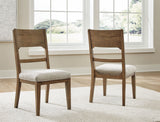 Cabalynn - Oatmeal / Light Brown - Dining Uph Side Chair (Set of 2) by Signature Design by Ashley® | Bel Furniture