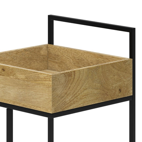 Hobbs - Bar Cart - Natural by Simpli-Home | Bel Furniture