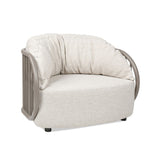 Harper - Barrel Upholstered Patio Deep Seating Armchair Axroma Olefin - Oat Beige by Jennifer Taylor Home | Bel Furniture